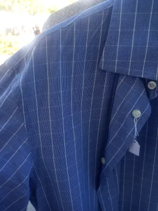 Camisa Carolina Herrera Talla M Cuadros Azul