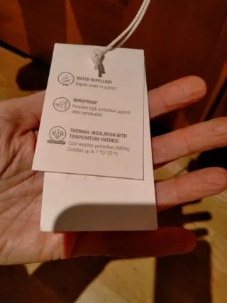 Anorak Zara Blanco Talla S