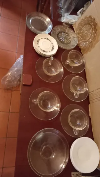 Lote vasos de cristal