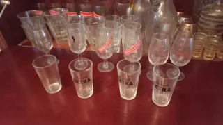 Lote vasos de cristal