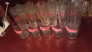 Lote vasos de cristal