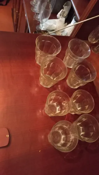 Lote vasos de cristal