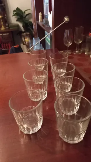 Lote vasos de cristal