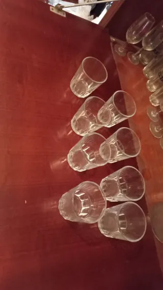 Lote vasos de cristal