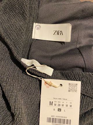 Top chaleco Zara con botones textura