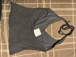 Top chaleco Zara con botones textura