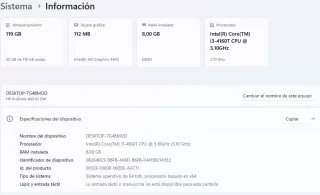 Mini PC HP i3 8GB RAM SSD 128GB