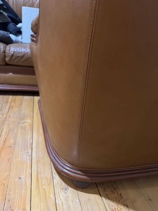 Sofá de piel 3 piezas en buen estado