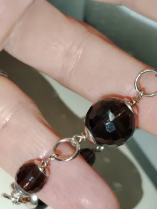 Bracciale Quarzo Fumè Multisfaccettato