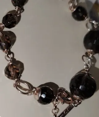 Bracciale Quarzo Fumè Multisfaccettato