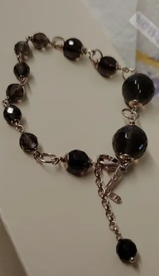 Bracciale Quarzo Fumè Multisfaccettato