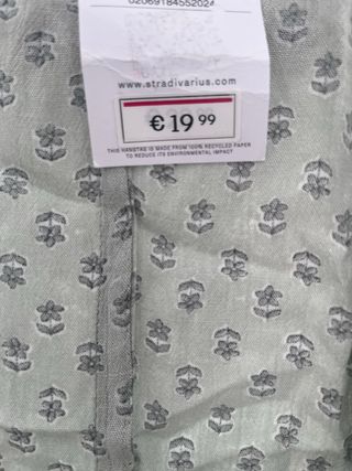 Camisa verde estampada