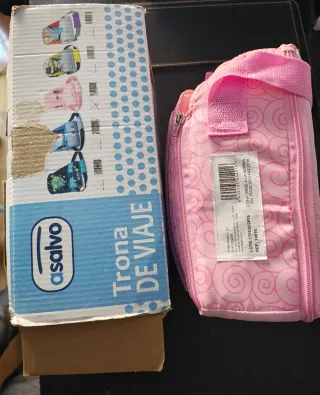 Trona de viaje Asalvo rosa