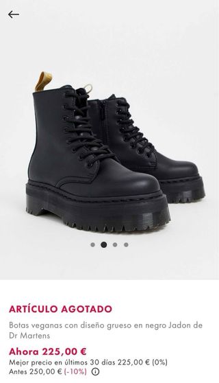Botas Dr. Martens Negras Plataforma