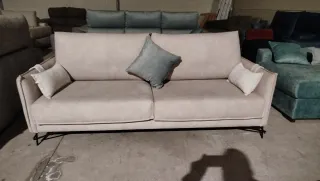 Sofá 4 plazas beige diseño italiano