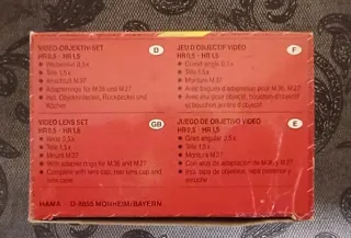 Objetivo Hama para vídeo