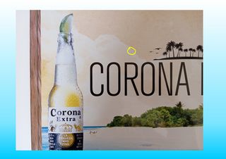 Insegna Corona Extra in latta 42 x 30