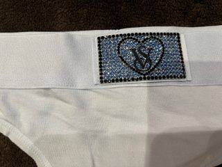 Tanga Victoria's Secret Celeste con Brillo