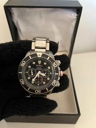 Reloj Seiko Solar Cronógrafo Caballero