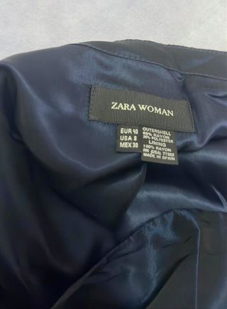 Falda larga tubo azul marino