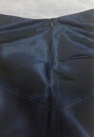 Falda larga tubo azul marino