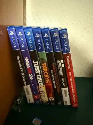 PS4 Pro 1TB + 2 Mandos + 7 Juegos