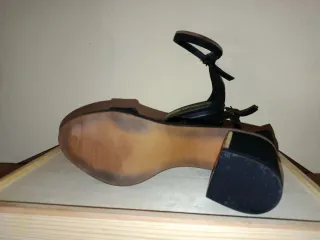 Sandalias negras Stradivarius T.38
