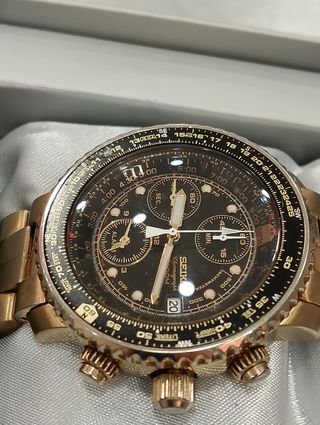 RELOJ SEIKO FLIGHTMASTER SNA411 + CAJA + CERTIFICADO