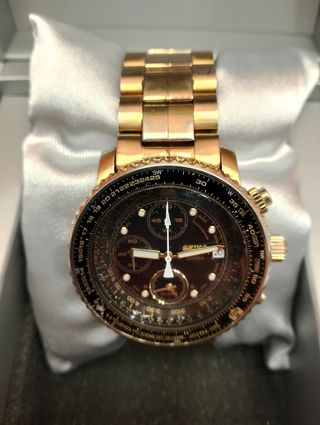 RELOJ SEIKO FLIGHTMASTER SNA411 + CAJA + CERTIFICADO
