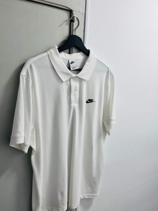 Polo Nike Blanco Talla L