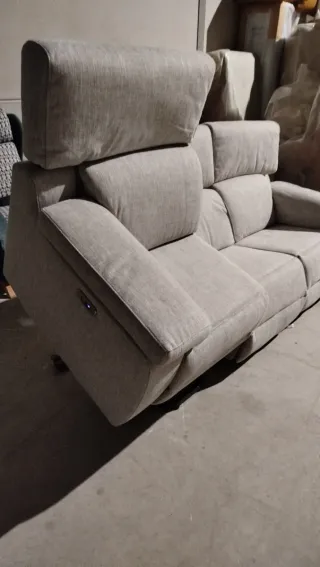 Sofá eléctrico relax gris