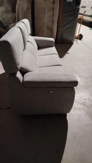 Sofá eléctrico relax gris
