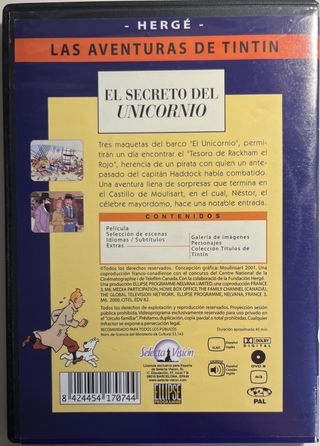 Lote 2 DVDs Tintin y Asterix