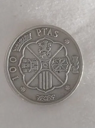 Moneda Plata Franco 100 Pesetas 1966