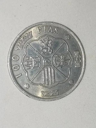 Moneda Plata Franco 100 Pesetas 1966