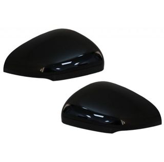 Carcasas de espejo retrovisor en Negro Brillo para