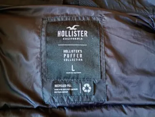 Cazadora corta Hollister Negra Talla L