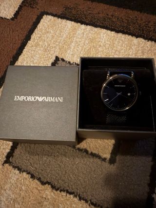 Reloj Emporio Armani Azul y Plateado