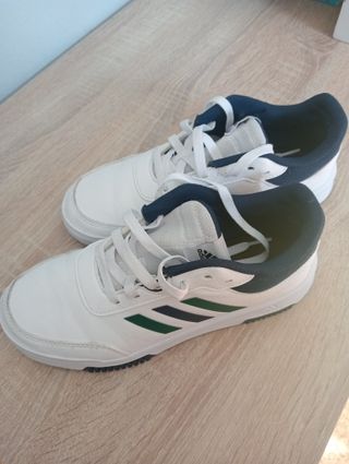 Deportivas Adidas niño blancas y verdes