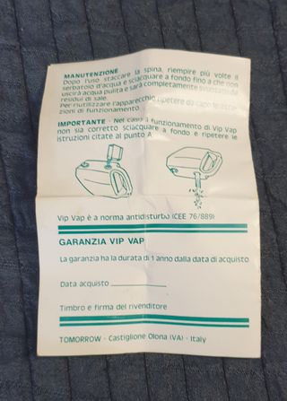 Vaporizzatore Vintage Anni '70 Vip Vap