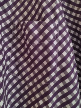 Camicia Hilfiger a quadri viola taglia M