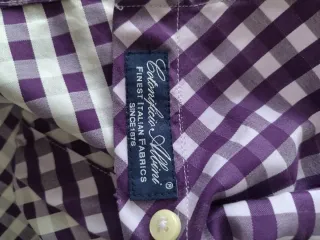 Camicia Hilfiger a quadri viola taglia M