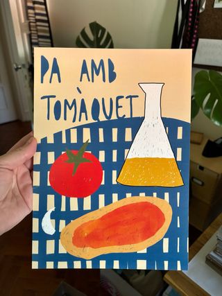 Ilustração A4 Pa amb Tomàquet @maodecartao