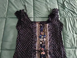 Vestido largo estampado floral