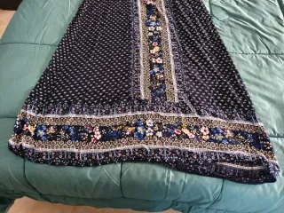 Vestido largo estampado floral