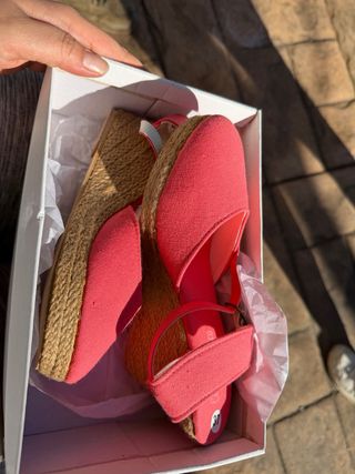 Alpargatas esparto coral talla 37