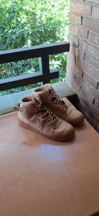 Nike Air Force 1 Mid Flax Beige/Marrón