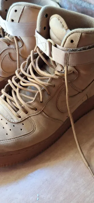 Nike Air Force 1 Mid Flax Beige/Marrón