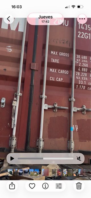 Contenedor marítimo 20 pies