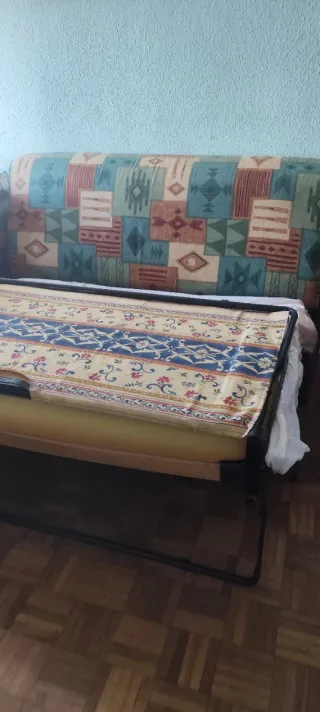 Sofá Cama Tela Diseño Étnico